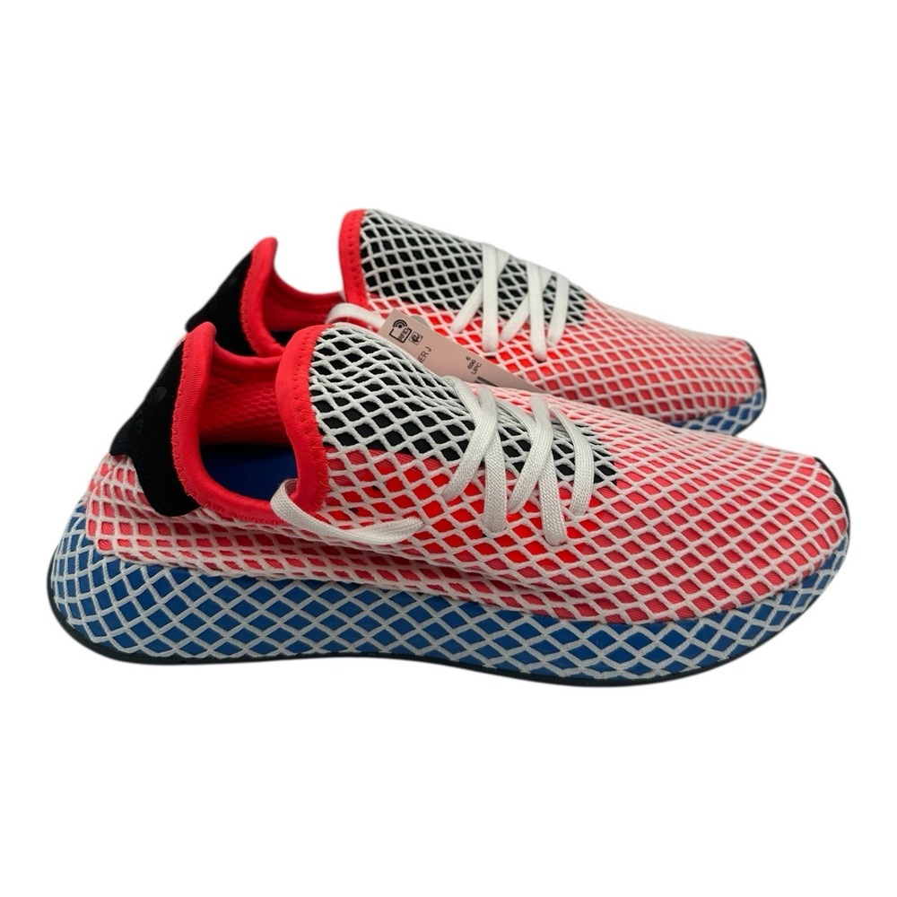 Adidas Originals Deerupt Runner Shoes YOUTH Kids Size 5 Red/Blue Sneakers DA9610 - Picture 2 of 10